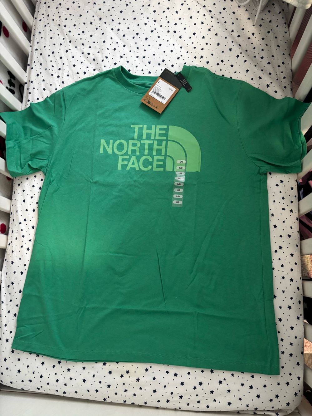 The North Face Green Logo Short Sleeve Tee